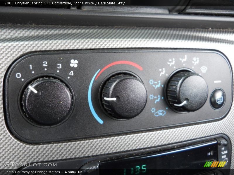 Stone White / Dark Slate Gray 2005 Chrysler Sebring GTC Convertible