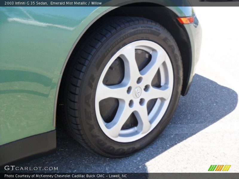 Emerald Mist Metallic / Willow 2003 Infiniti G 35 Sedan