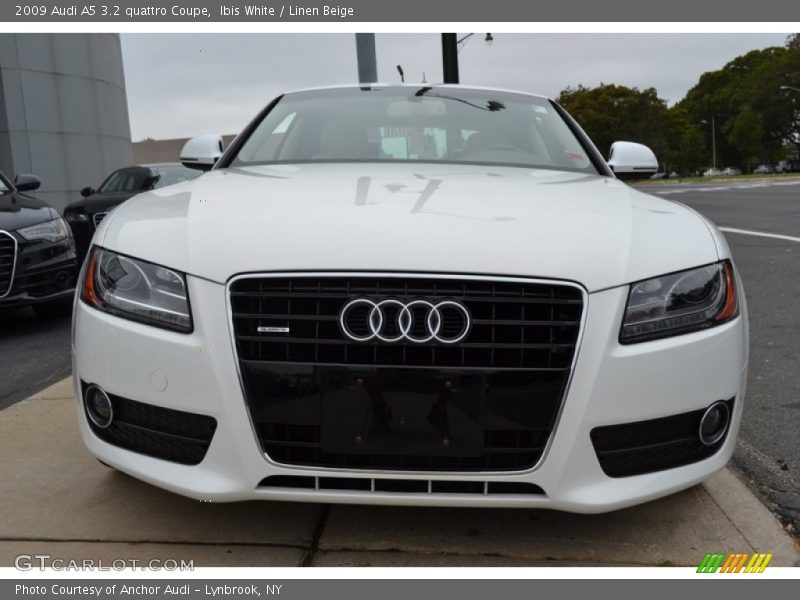 Ibis White / Linen Beige 2009 Audi A5 3.2 quattro Coupe
