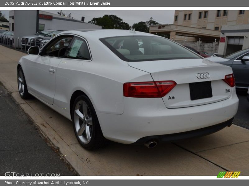 Ibis White / Linen Beige 2009 Audi A5 3.2 quattro Coupe