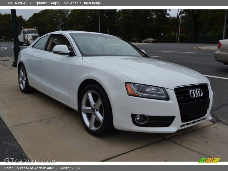 Ibis White / Linen Beige 2009 Audi A5 3.2 quattro Coupe
