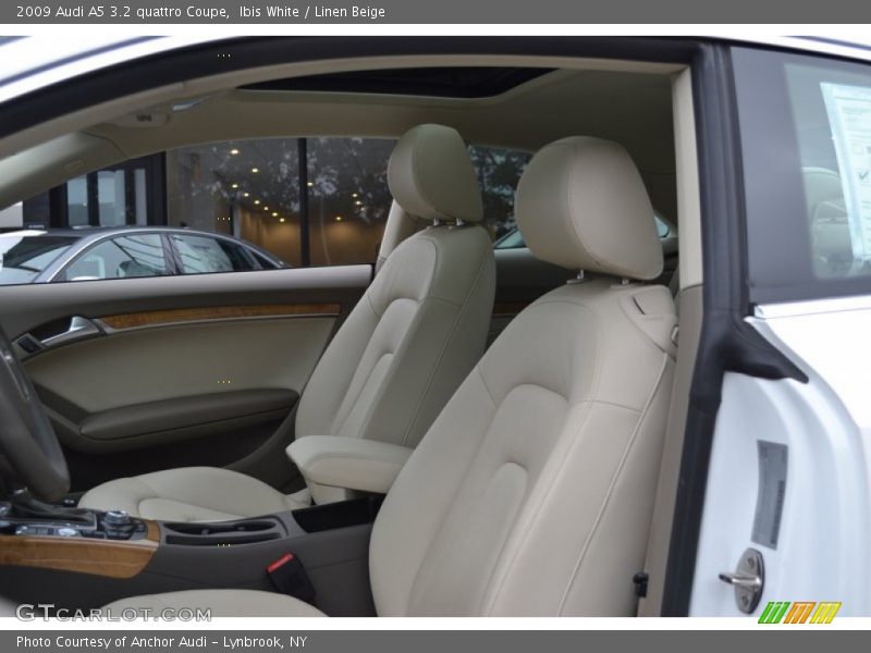 Ibis White / Linen Beige 2009 Audi A5 3.2 quattro Coupe