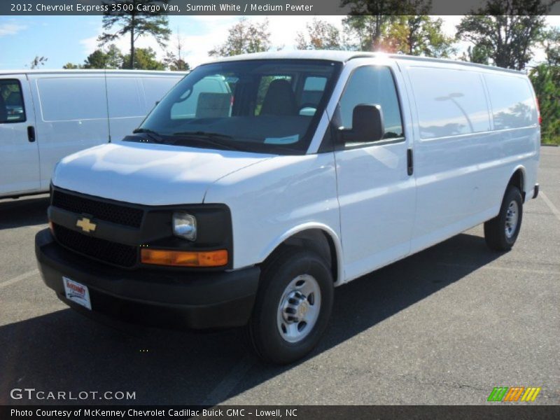 Summit White / Medium Pewter 2012 Chevrolet Express 3500 Cargo Van