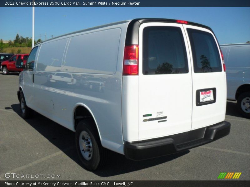Summit White / Medium Pewter 2012 Chevrolet Express 3500 Cargo Van