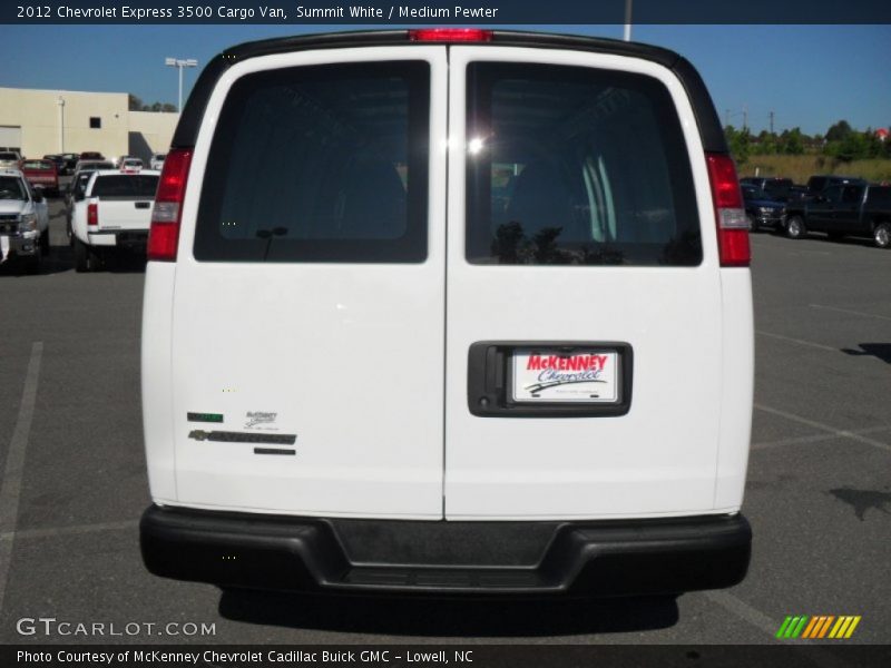 Summit White / Medium Pewter 2012 Chevrolet Express 3500 Cargo Van