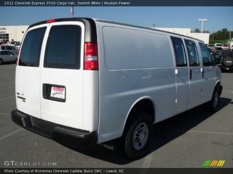 Summit White / Medium Pewter 2012 Chevrolet Express 3500 Cargo Van