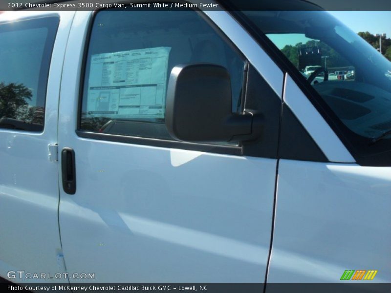 Summit White / Medium Pewter 2012 Chevrolet Express 3500 Cargo Van