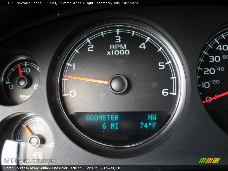 Summit White / Light Cashmere/Dark Cashmere 2012 Chevrolet Tahoe LTZ 4x4