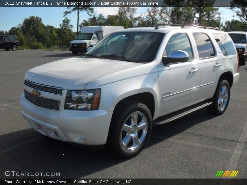 White Diamond Tricoat / Light Cashmere/Dark Cashmere 2012 Chevrolet Tahoe LTZ