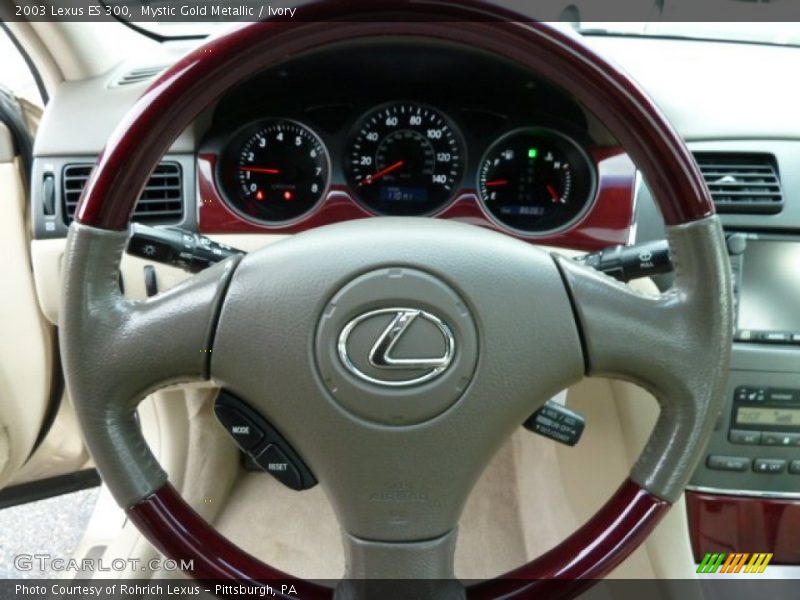 Mystic Gold Metallic / Ivory 2003 Lexus ES 300