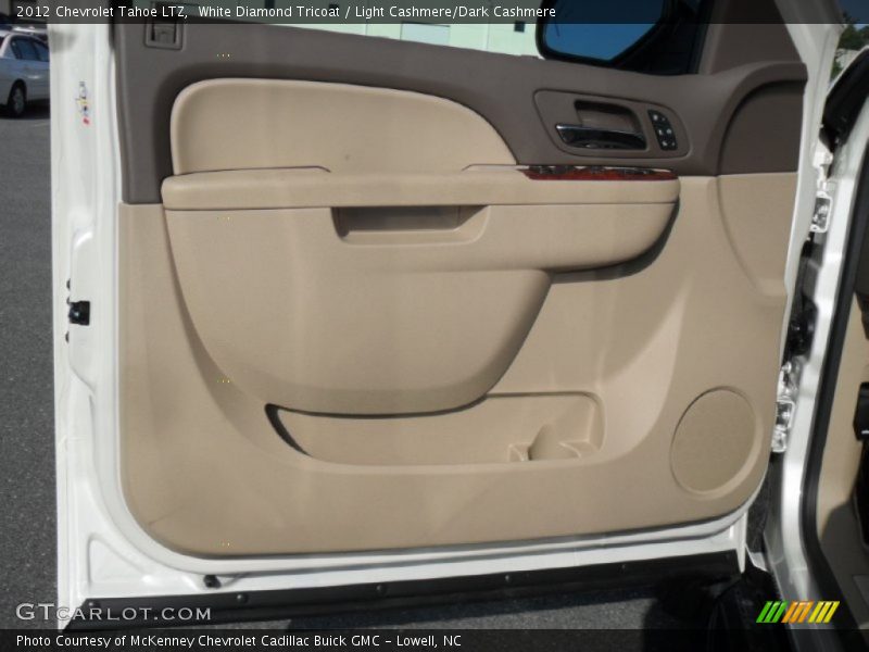 White Diamond Tricoat / Light Cashmere/Dark Cashmere 2012 Chevrolet Tahoe LTZ