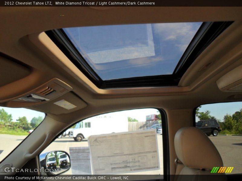 White Diamond Tricoat / Light Cashmere/Dark Cashmere 2012 Chevrolet Tahoe LTZ