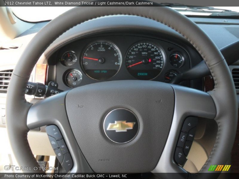 White Diamond Tricoat / Light Cashmere/Dark Cashmere 2012 Chevrolet Tahoe LTZ