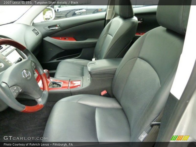 Tungsten Silver Metallic / Black 2007 Lexus ES 350