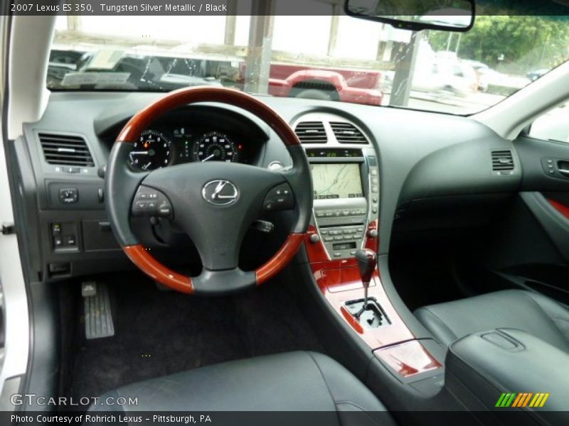 Tungsten Silver Metallic / Black 2007 Lexus ES 350