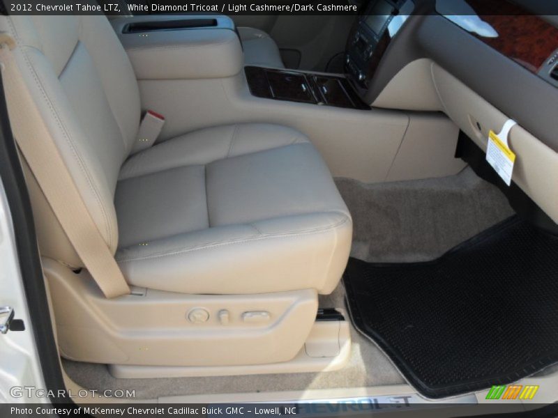 White Diamond Tricoat / Light Cashmere/Dark Cashmere 2012 Chevrolet Tahoe LTZ