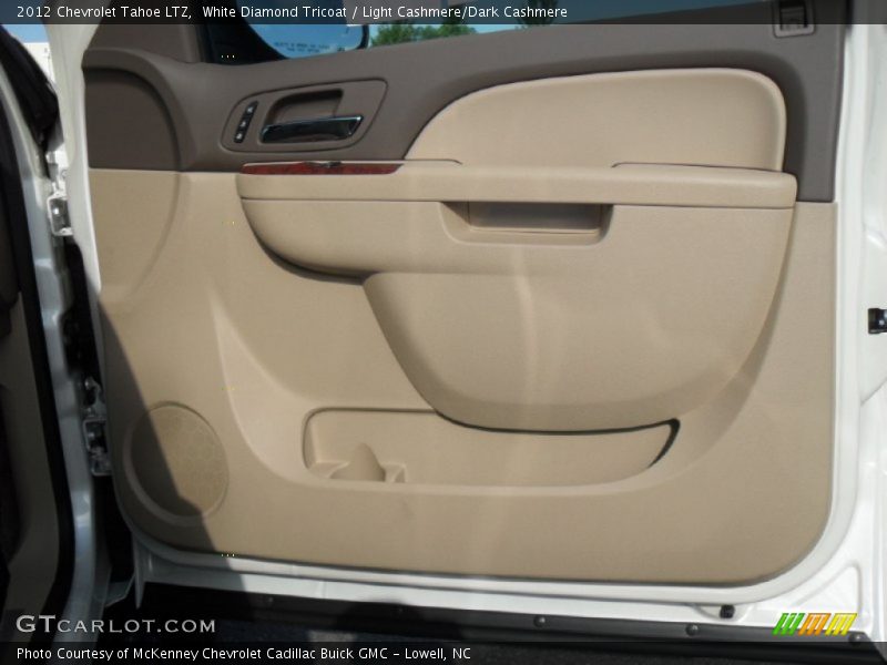 White Diamond Tricoat / Light Cashmere/Dark Cashmere 2012 Chevrolet Tahoe LTZ