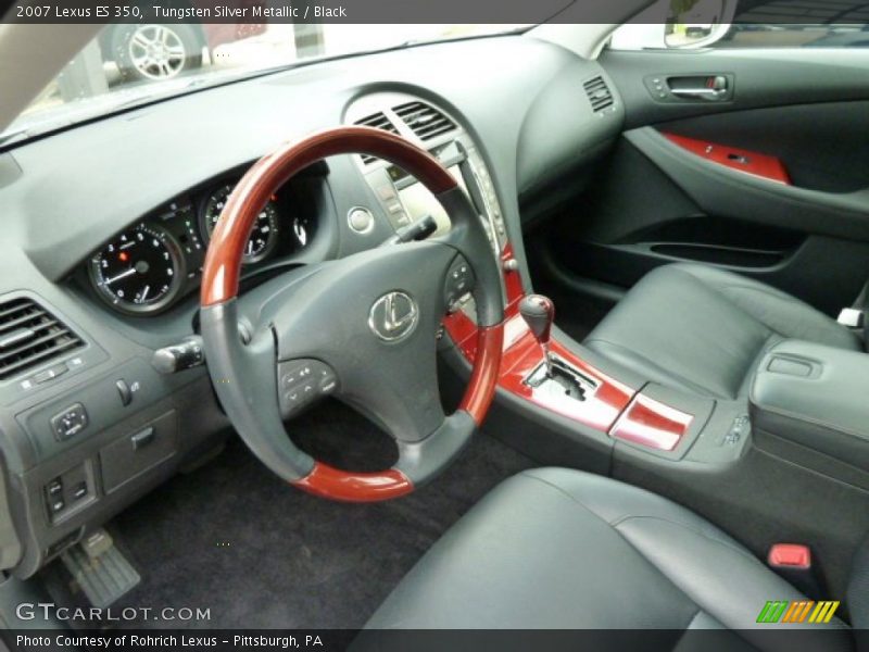 Tungsten Silver Metallic / Black 2007 Lexus ES 350
