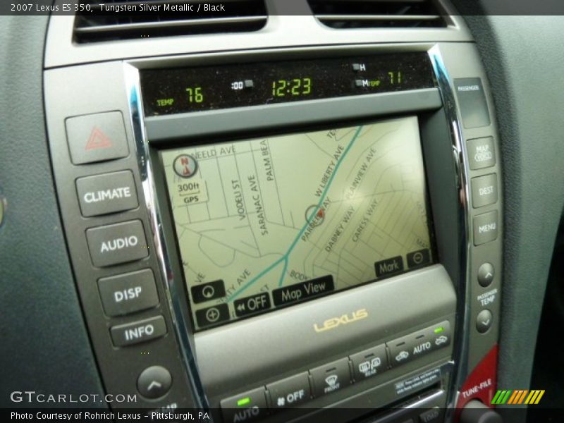 Tungsten Silver Metallic / Black 2007 Lexus ES 350