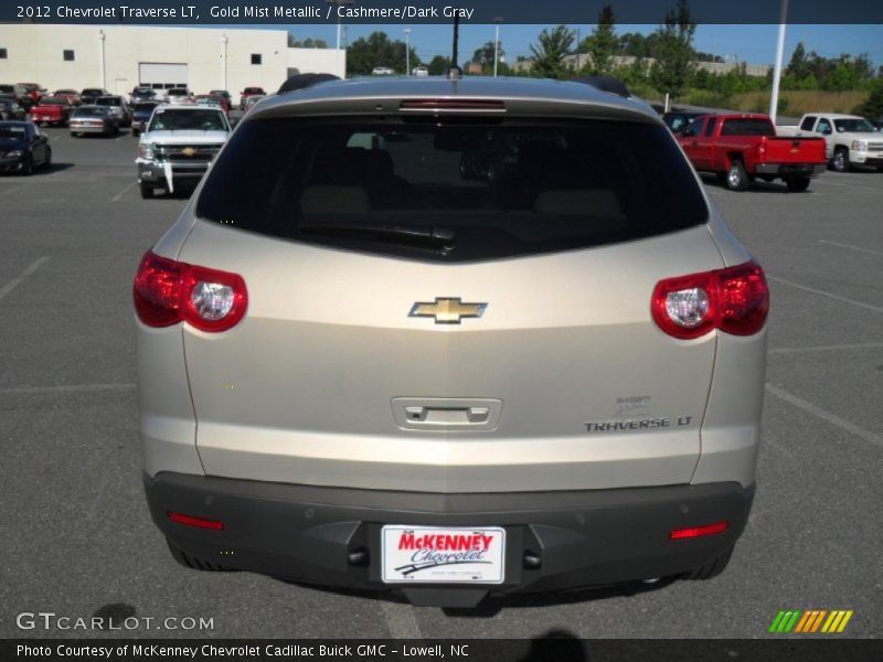 Gold Mist Metallic / Cashmere/Dark Gray 2012 Chevrolet Traverse LT