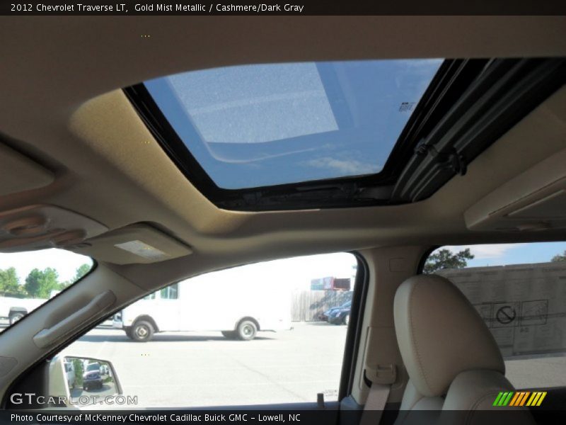 Gold Mist Metallic / Cashmere/Dark Gray 2012 Chevrolet Traverse LT
