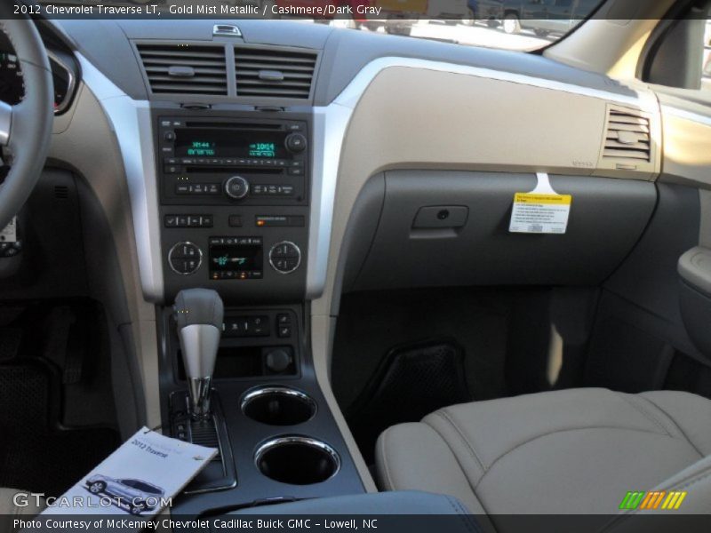 Gold Mist Metallic / Cashmere/Dark Gray 2012 Chevrolet Traverse LT