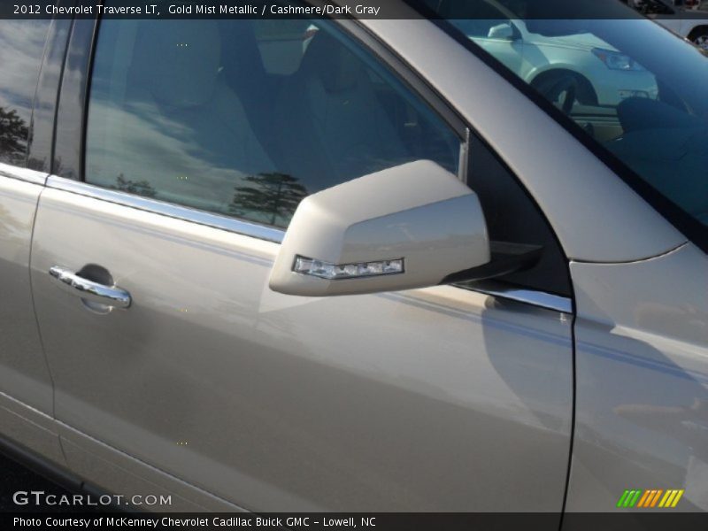 Gold Mist Metallic / Cashmere/Dark Gray 2012 Chevrolet Traverse LT