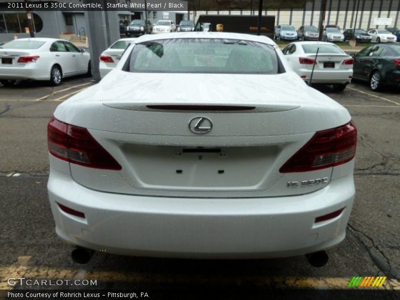 Starfire White Pearl / Black 2011 Lexus IS 350C Convertible