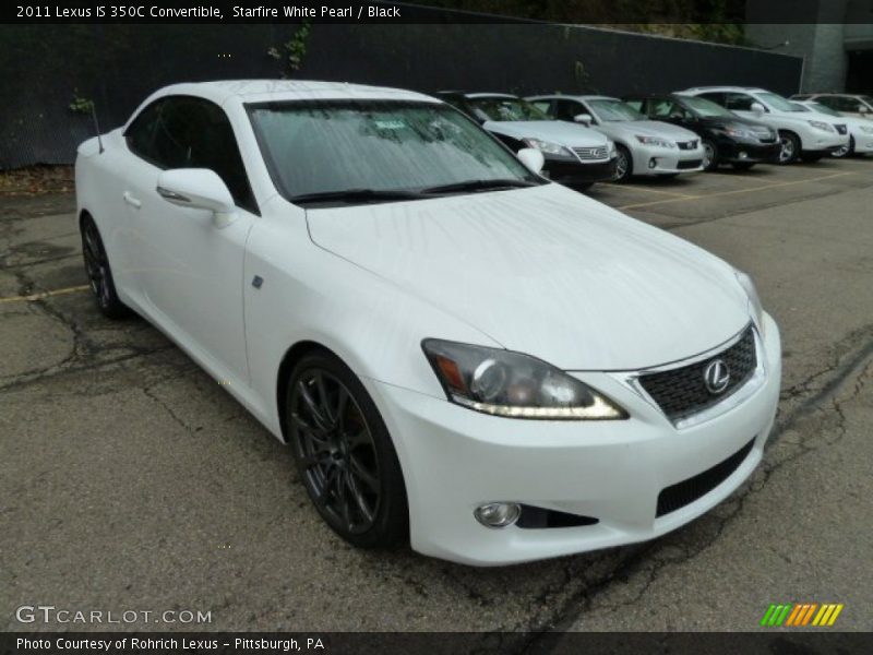 Starfire White Pearl / Black 2011 Lexus IS 350C Convertible