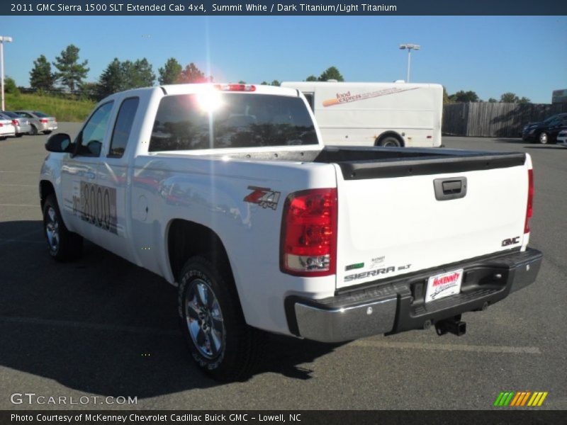 Summit White / Dark Titanium/Light Titanium 2011 GMC Sierra 1500 SLT Extended Cab 4x4