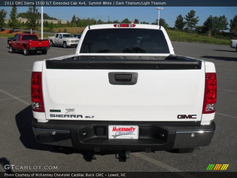 Summit White / Dark Titanium/Light Titanium 2011 GMC Sierra 1500 SLT Extended Cab 4x4