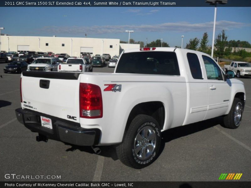 Summit White / Dark Titanium/Light Titanium 2011 GMC Sierra 1500 SLT Extended Cab 4x4