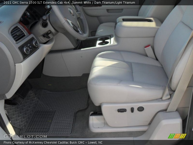 Summit White / Dark Titanium/Light Titanium 2011 GMC Sierra 1500 SLT Extended Cab 4x4