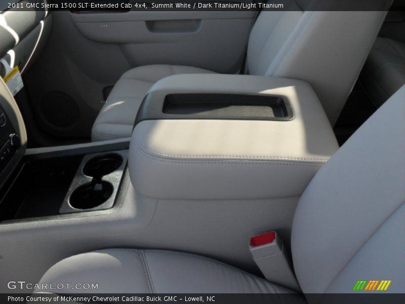 Summit White / Dark Titanium/Light Titanium 2011 GMC Sierra 1500 SLT Extended Cab 4x4