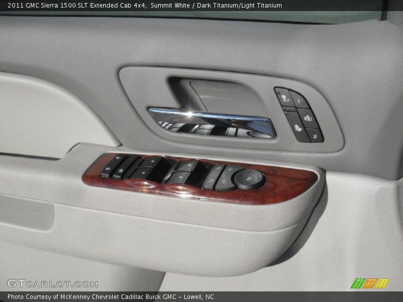 Summit White / Dark Titanium/Light Titanium 2011 GMC Sierra 1500 SLT Extended Cab 4x4