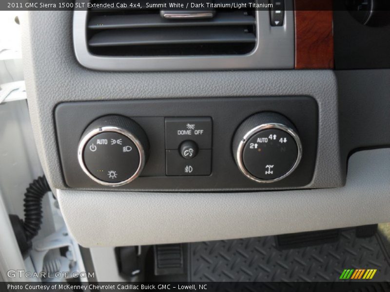 Summit White / Dark Titanium/Light Titanium 2011 GMC Sierra 1500 SLT Extended Cab 4x4