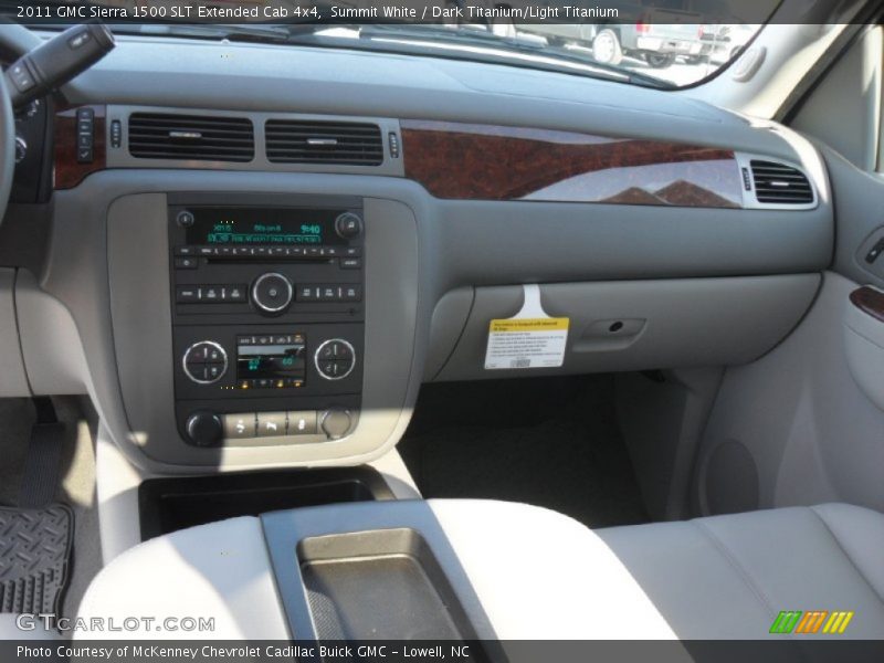 Summit White / Dark Titanium/Light Titanium 2011 GMC Sierra 1500 SLT Extended Cab 4x4