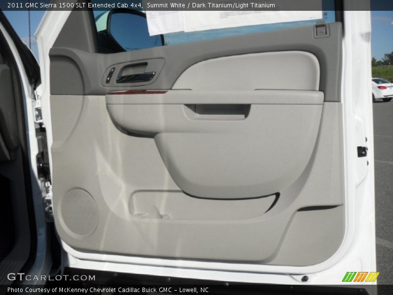 Summit White / Dark Titanium/Light Titanium 2011 GMC Sierra 1500 SLT Extended Cab 4x4