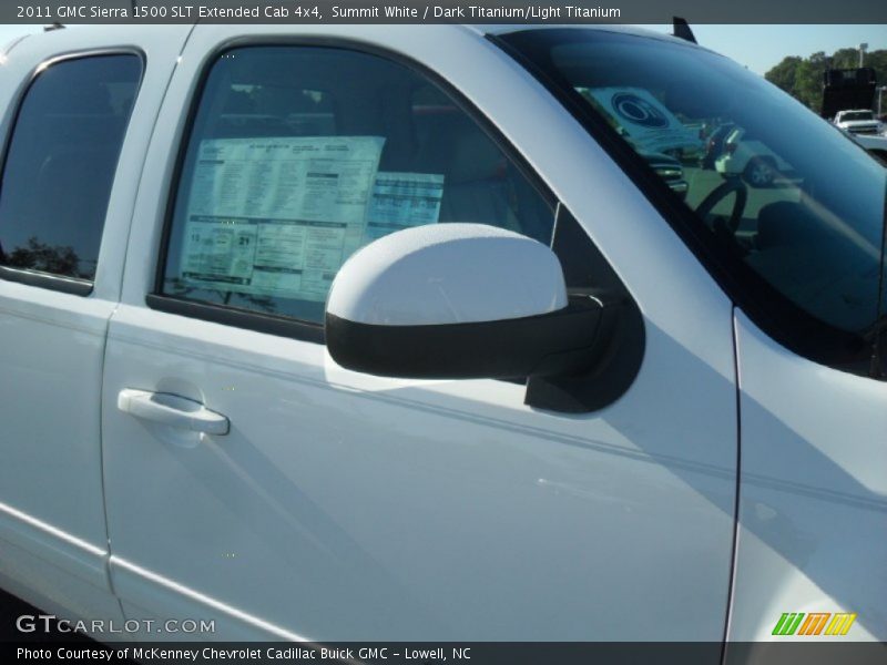 Summit White / Dark Titanium/Light Titanium 2011 GMC Sierra 1500 SLT Extended Cab 4x4