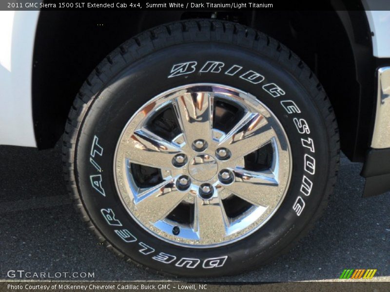 Summit White / Dark Titanium/Light Titanium 2011 GMC Sierra 1500 SLT Extended Cab 4x4