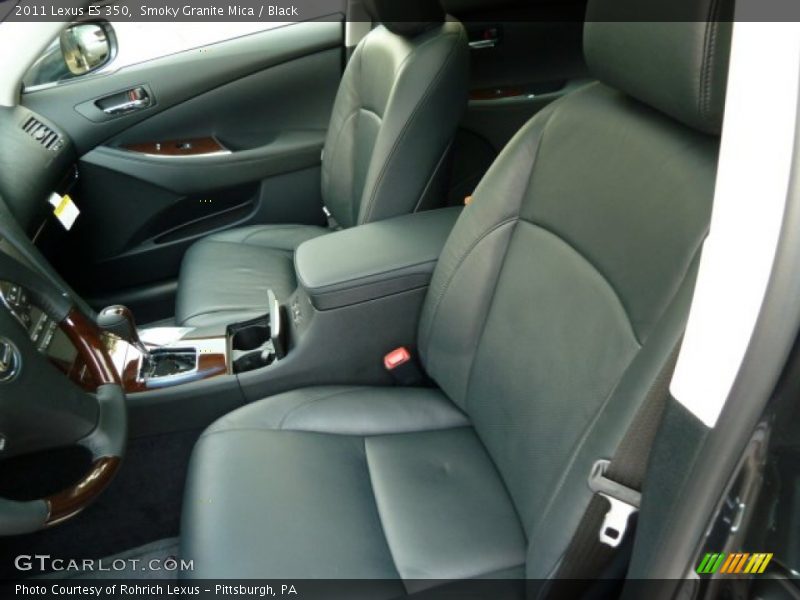 Smoky Granite Mica / Black 2011 Lexus ES 350