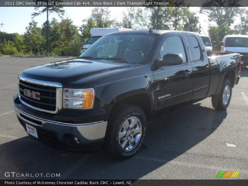 Onyx Black / Dark Titanium/Light Titanium 2011 GMC Sierra 1500 SLT Extended Cab 4x4