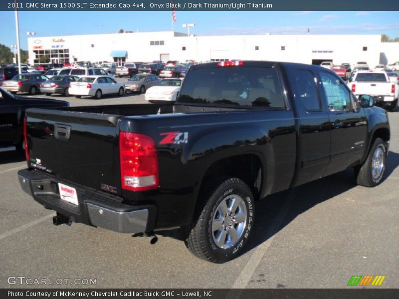 Onyx Black / Dark Titanium/Light Titanium 2011 GMC Sierra 1500 SLT Extended Cab 4x4