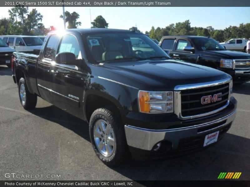 Onyx Black / Dark Titanium/Light Titanium 2011 GMC Sierra 1500 SLT Extended Cab 4x4