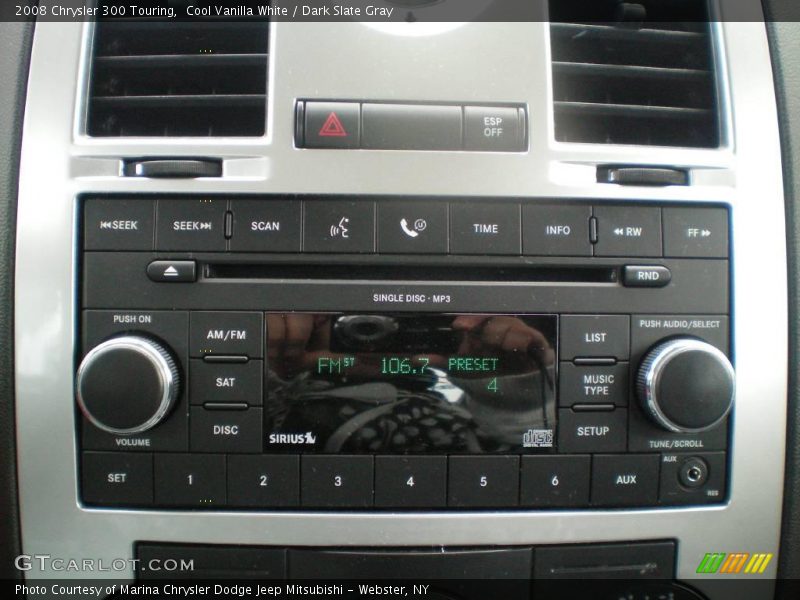 Cool Vanilla White / Dark Slate Gray 2008 Chrysler 300 Touring