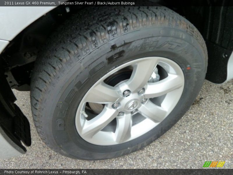 Tungsten Silver Pearl / Black/Auburn Bubinga 2011 Lexus GX 460 Premium
