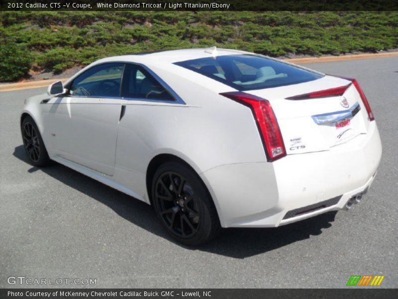 White Diamond Tricoat / Light Titanium/Ebony 2012 Cadillac CTS -V Coupe