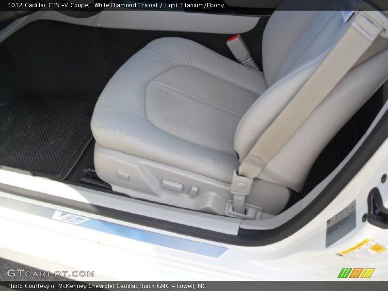 White Diamond Tricoat / Light Titanium/Ebony 2012 Cadillac CTS -V Coupe