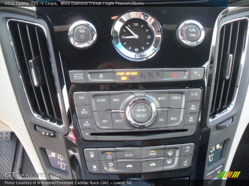 Controls of 2012 CTS -V Coupe