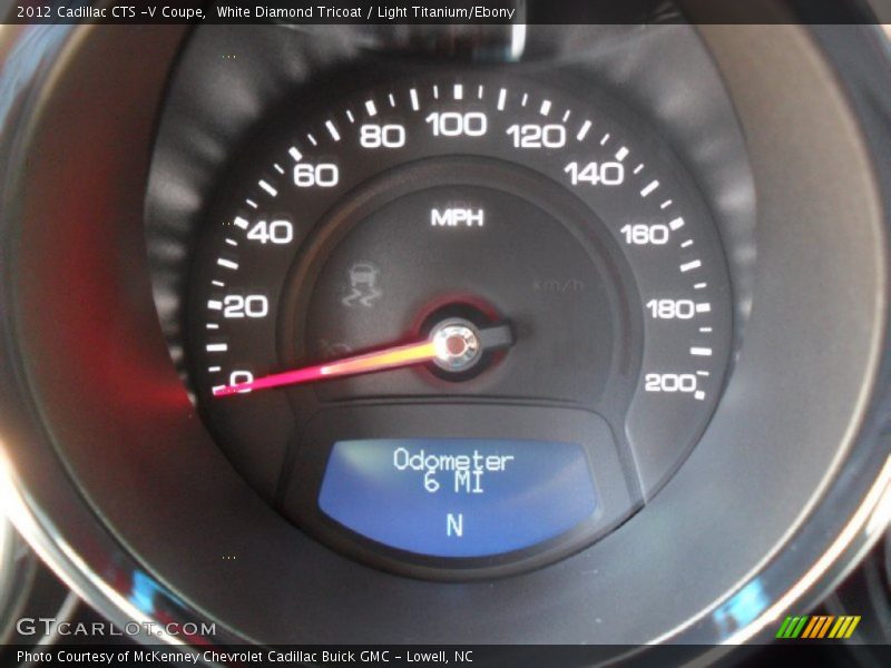 White Diamond Tricoat / Light Titanium/Ebony 2012 Cadillac CTS -V Coupe